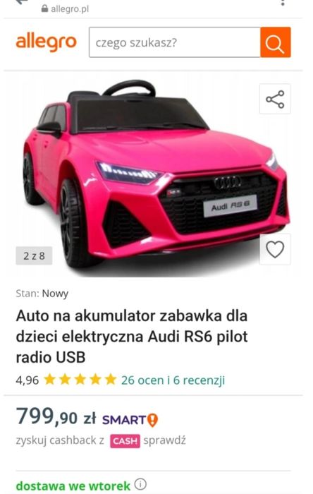 Samochód dla dziewczynki na akumulator