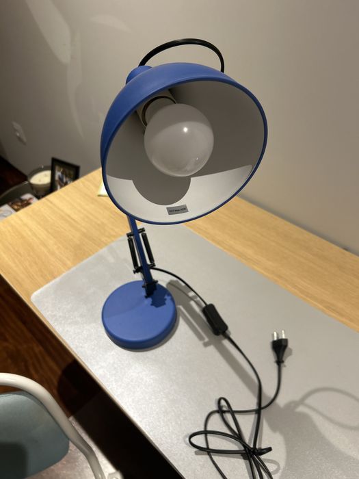 Vendo candeeiro secretaria azul novo