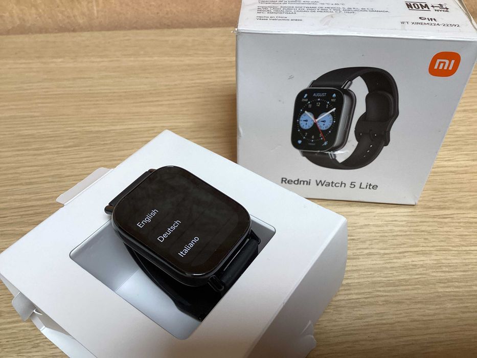 Xiaomi REDMI Watch 5 Lite Bluetooth GPS 48mm AMOLED Preto Resistente 5ATM SpO2