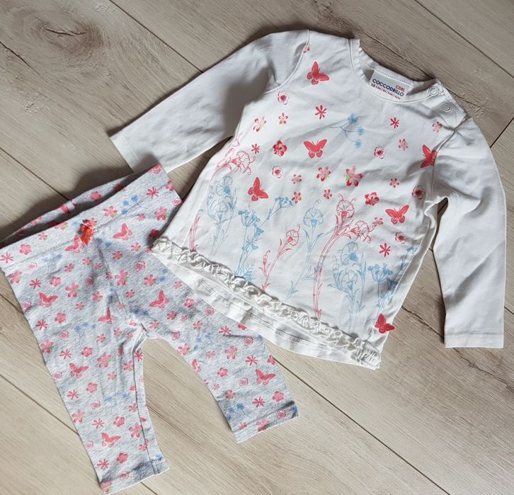 Ciuszki dla księżniczki H&M Coccodrillo r.68 7sztuk