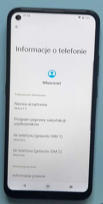 Smartfon Nokia 5.4 z Androidem 12