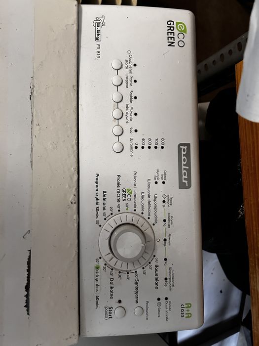 Polar PTL 819 pralka uszkodzony