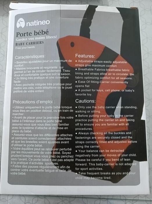 Marsúpio porta-bebés NATINEO