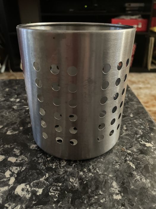 Suporte de Utensílios de Cozinha IKEA em aço inoxidável .