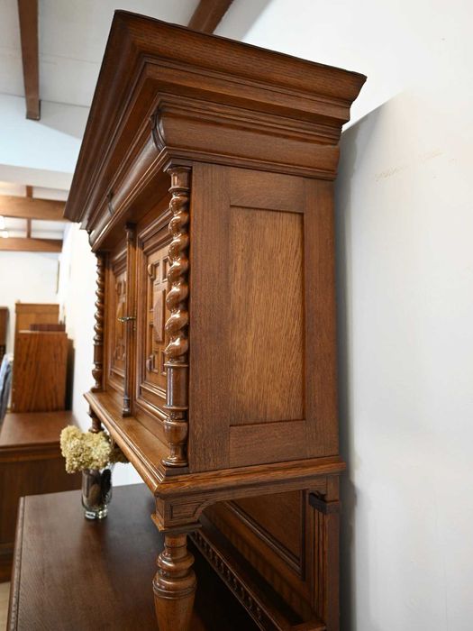 rustykalny francuski wysoki kredens rozbieralny 112201