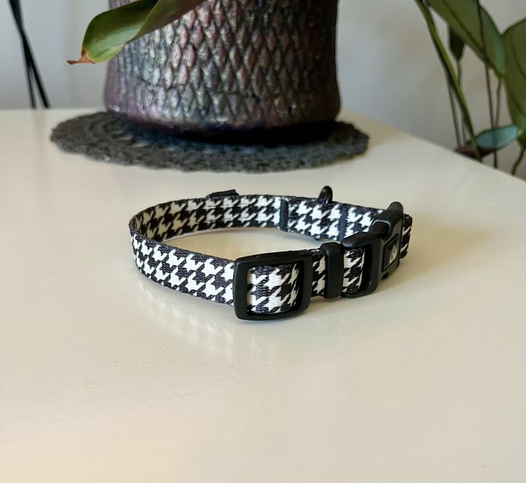 Obroża dla psa baylabel xs w kratkę