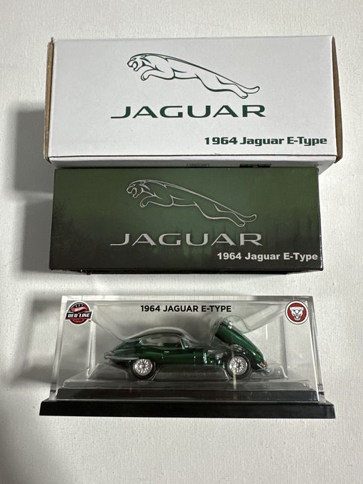 Hot wheels rlc 1964 jaguar e-type zielony red line club