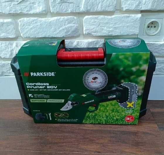 NOWY akumulatorowy sekator nożyce 20V PARKSIDE PAAS 20-Li B1