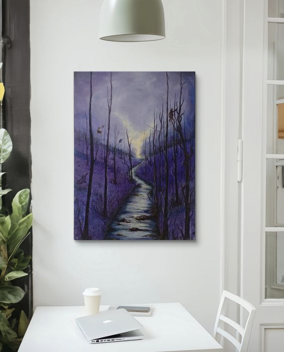 Obrazy akrylowy na płótnie naciągniętym na blejtram 70x50cm . M.L