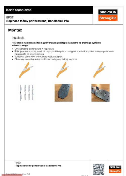 Napinacz taśmy bandlock pro bpst 10 szt. Cena za 1 szt