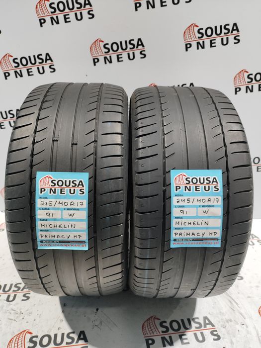 2 pneus semi novos 245-40R17 Michelin - Oferta dos portes