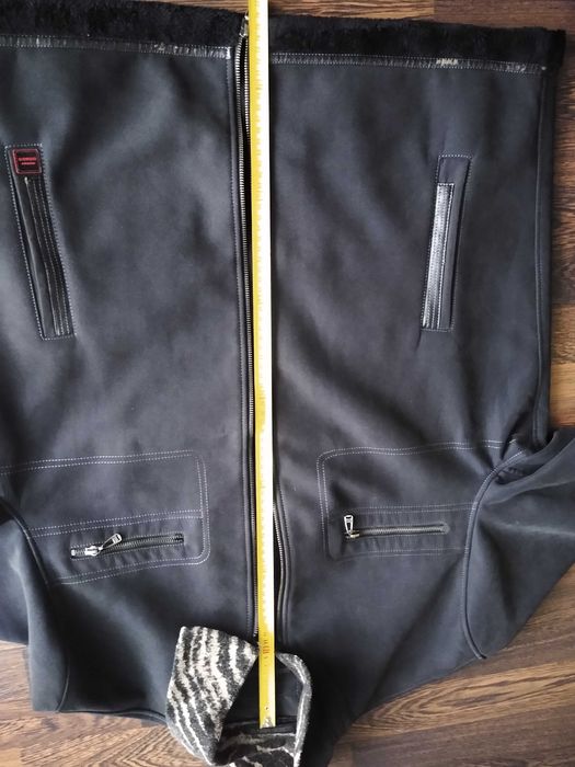 Kurtka Giorgio Armani niebieska nubuk