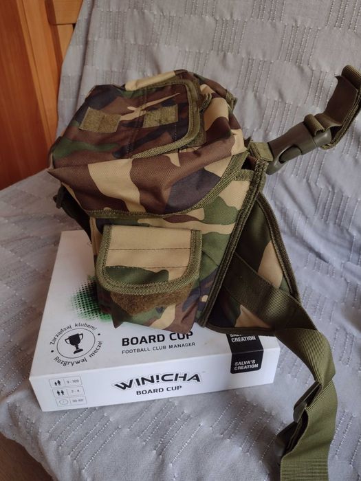 Torba zrzutowa , udowa , kamuflaż.
