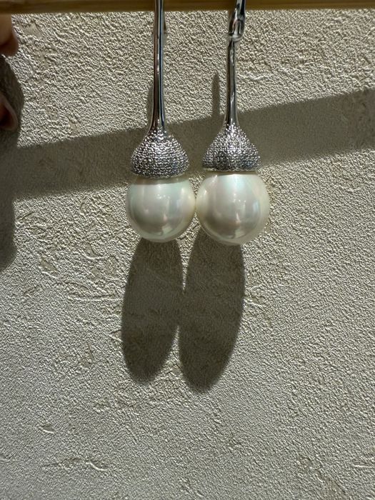Очаровательные серьги с жемчугом Майорка