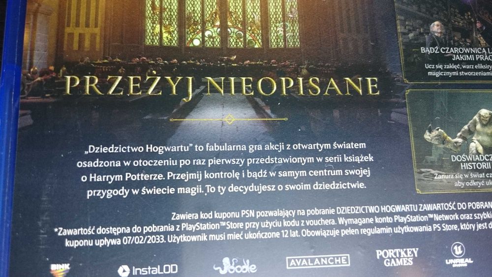 Hogwarts Legacy ps4 playstation 4 Dziedzictwo Hogwartu Harry Potter