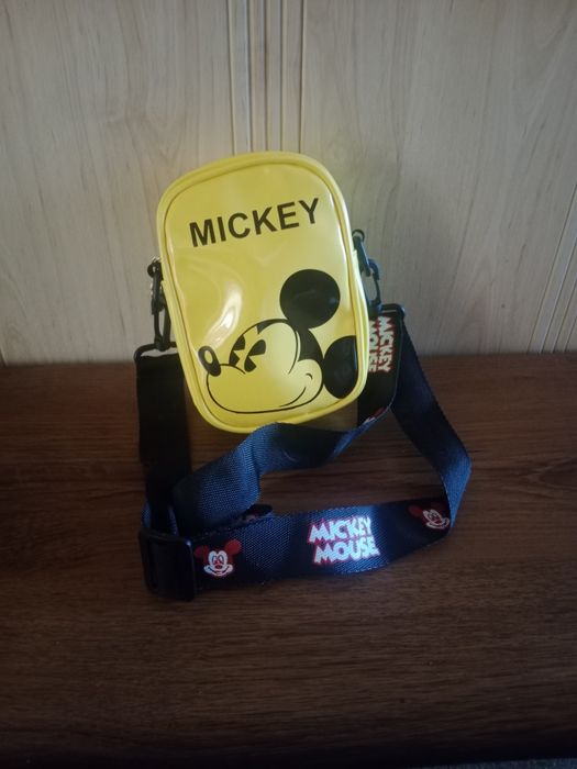 Torebka na ramię żółta Mickey Mouse. Nowa