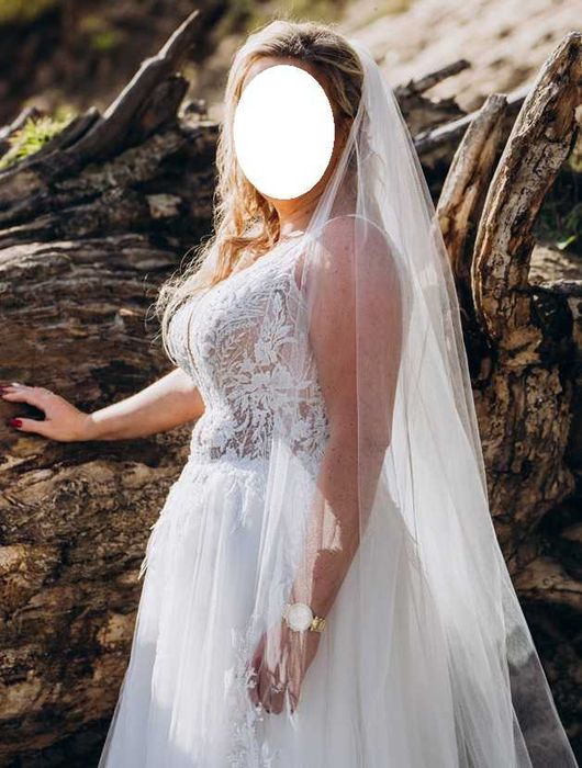 Suknia Ślubna model Diora + Welon ślubny Polis