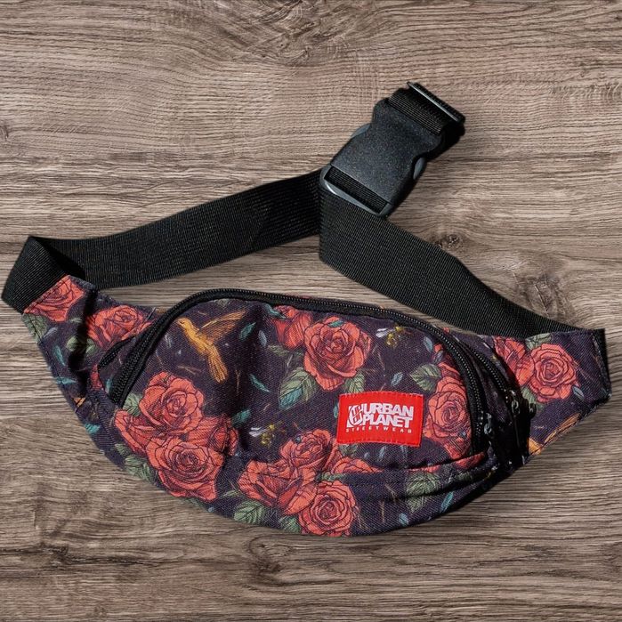 Бананка Urban Planet Limited red rose / сумка-бананка