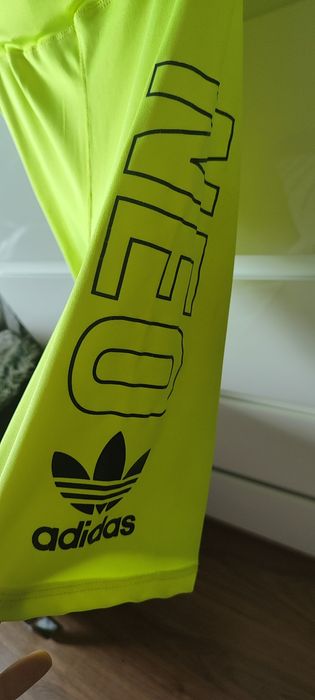 Hit Adidas biker spodenki kolarki neon r. L/XL