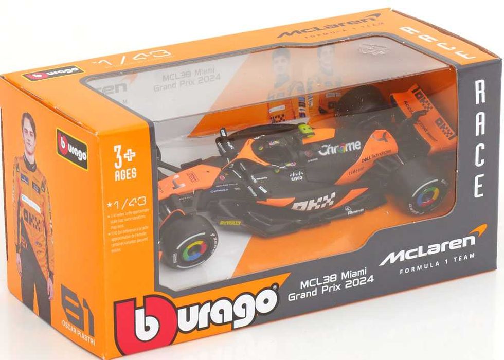 Burago 1/43 - Vários F1 2024 - McLaren + Alpine + Red Bull