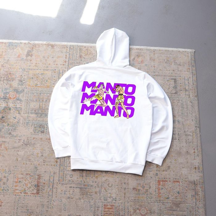 Худи MANTO с принтом | Чёрное / Белое | S–XXL