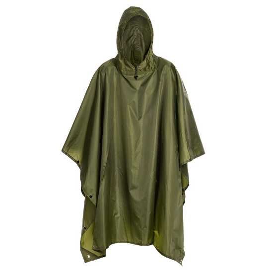 Ponczo Badger Outdoor Rain Poncho Ripstop - Olive