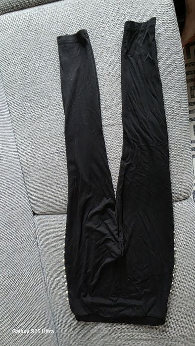 Bodyflirt leginsy bawełniane z perełkami  M