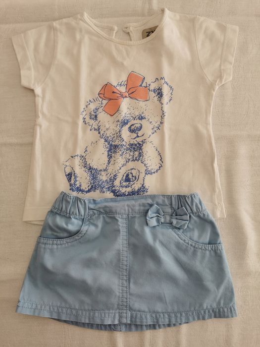 Conjunto de roupa de menina 6-9