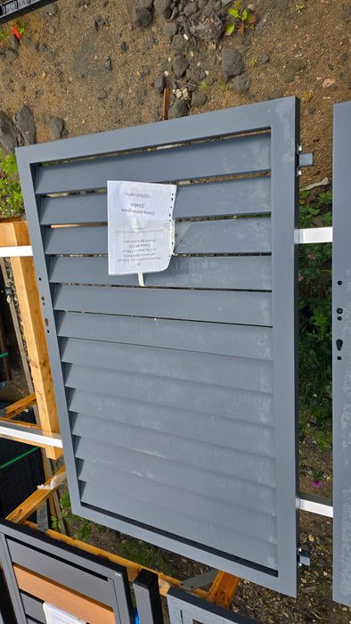 WYPRZEDAŻ! Furtka aluminiowa żaluzja 156,5x110cm grafit 7016