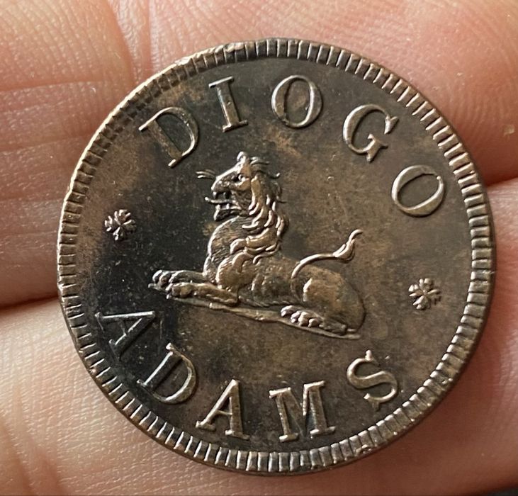 Moeda - Ficha da Madeira 60 Reis 1831 RARA