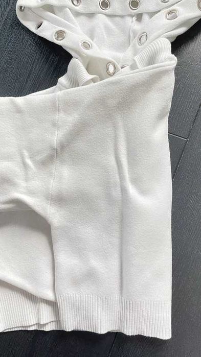 Bluza crop top biała ZARA S