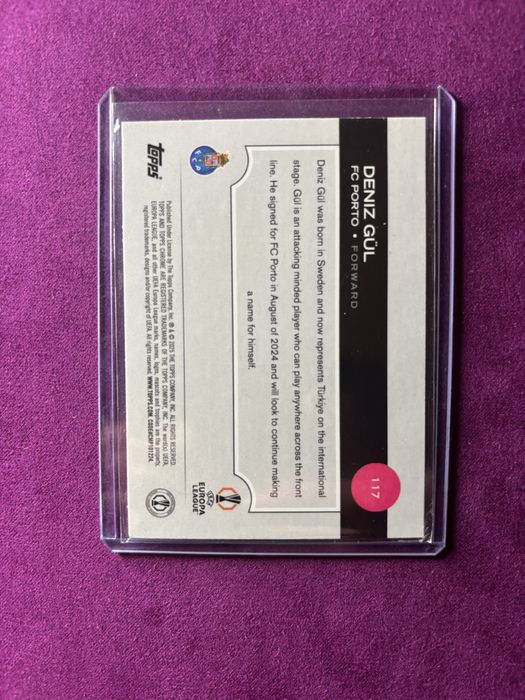 Deniz Gul rookie card Topps chrome paralela
