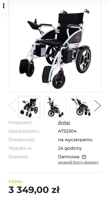 Wózek inwalidzki elektryczny