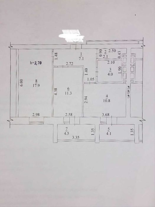 Продається 2-кімнатна квартира ЖК Городок без%