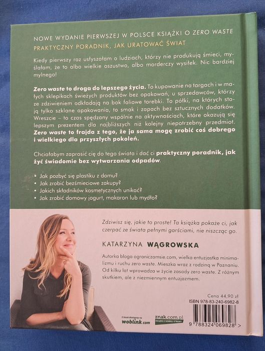 „Życie Zero Waste. Żyj bez śmieci i żyj lepiej” dedykacja z autografem