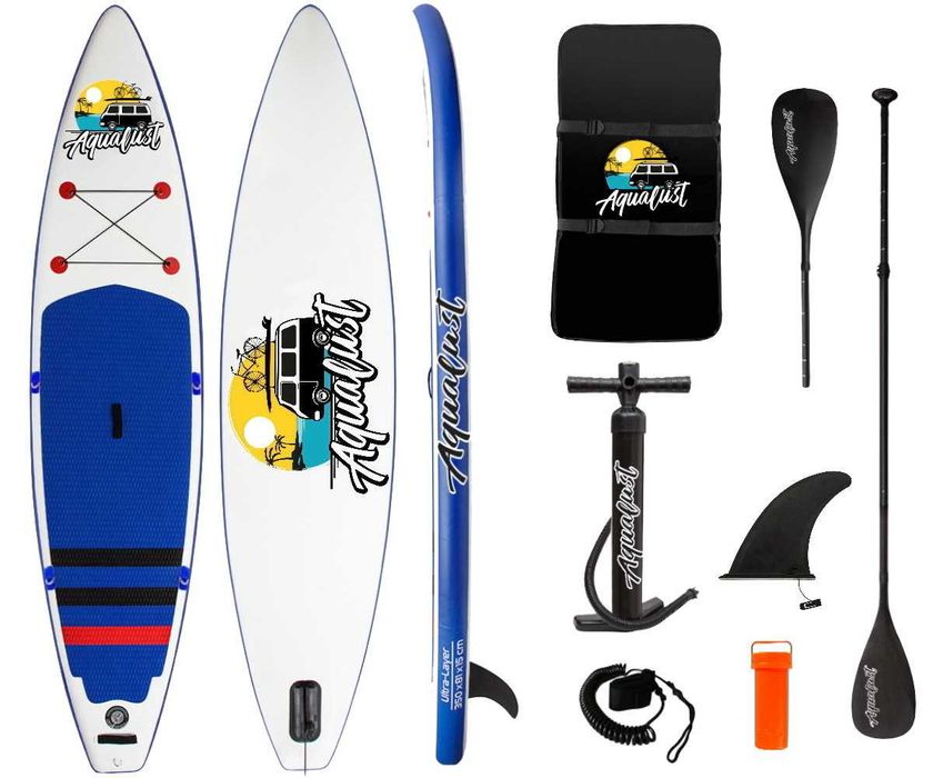 ТУРИНГ 11.6 САП AquaLust доска SUP дошка НОВАЯ 2 СЛОЯ 350 см. борд SUP дошка 2 шари слоя доска надувна Stand Up Paddle board борд SUB SAP надувная