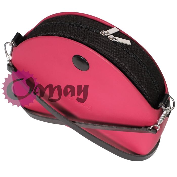 Czarny organizer do OBAG MOON LIGHT struktura 2 kieszenie OMAY