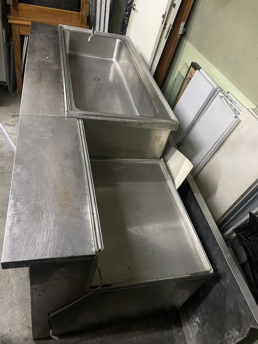 Banho Maria + Frigorifico bancada conjunto com frigorifico de sobremes