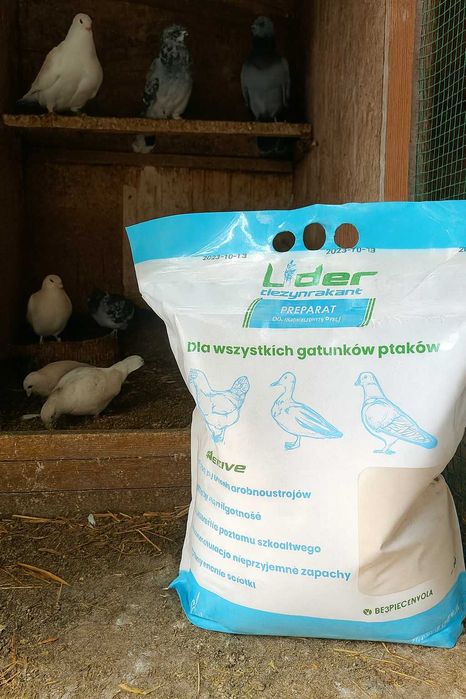 środek na ptaszyńca sucha kąpiel higiena kurnika lider dezynfekant 8kg