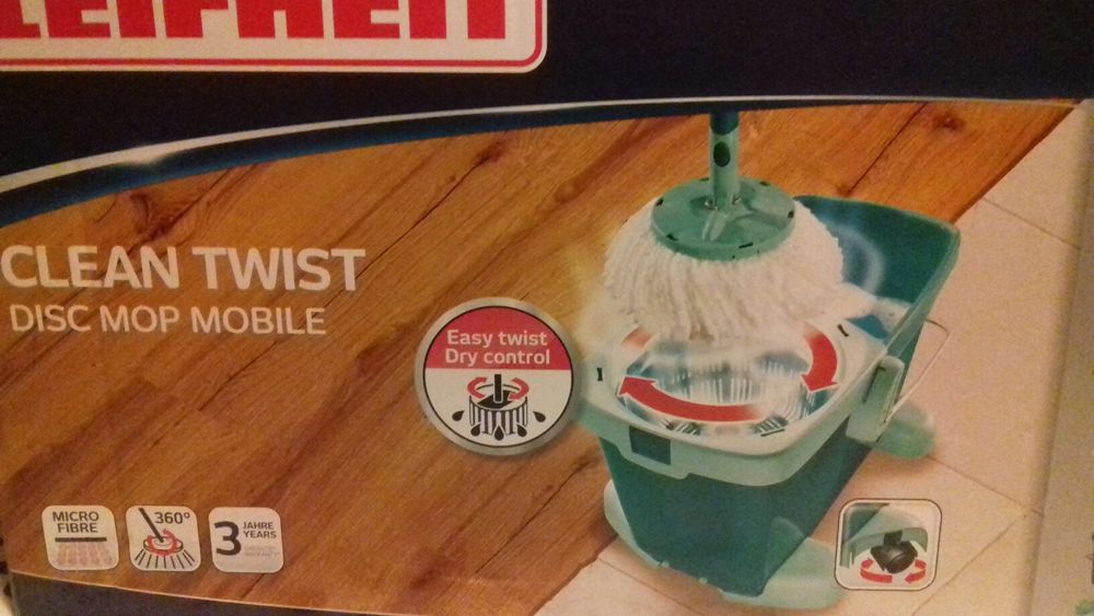 Esfregona + balde Clean Twist Leifheit