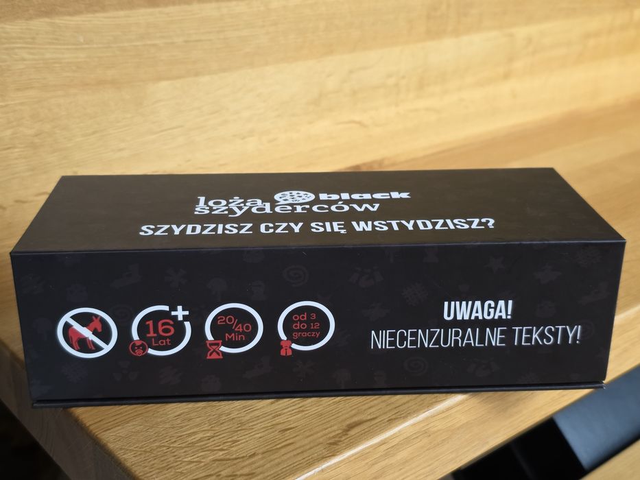 Gra imprezowa Loża Szyderców Black - Jak NOWA! Nigdy niegrana