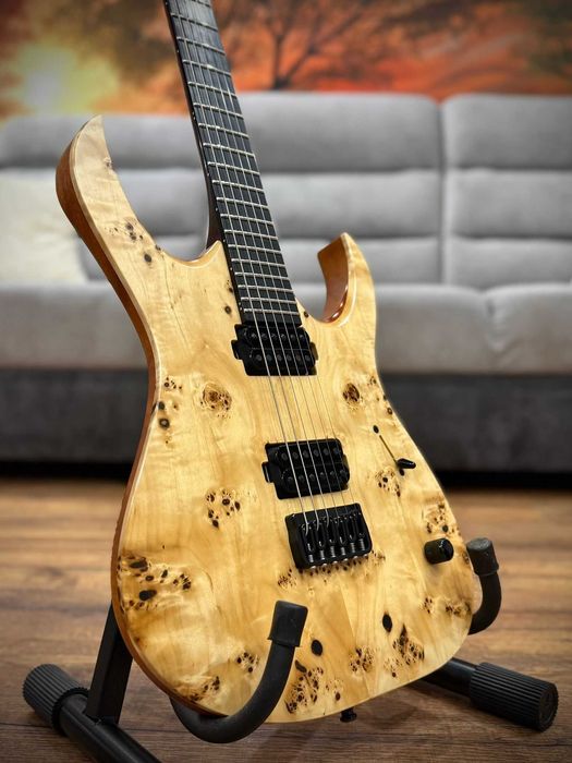 Mayones Duvell Elite 6 – Bare Knuckle | Poplar Burl | Mahogany | Stan idealny