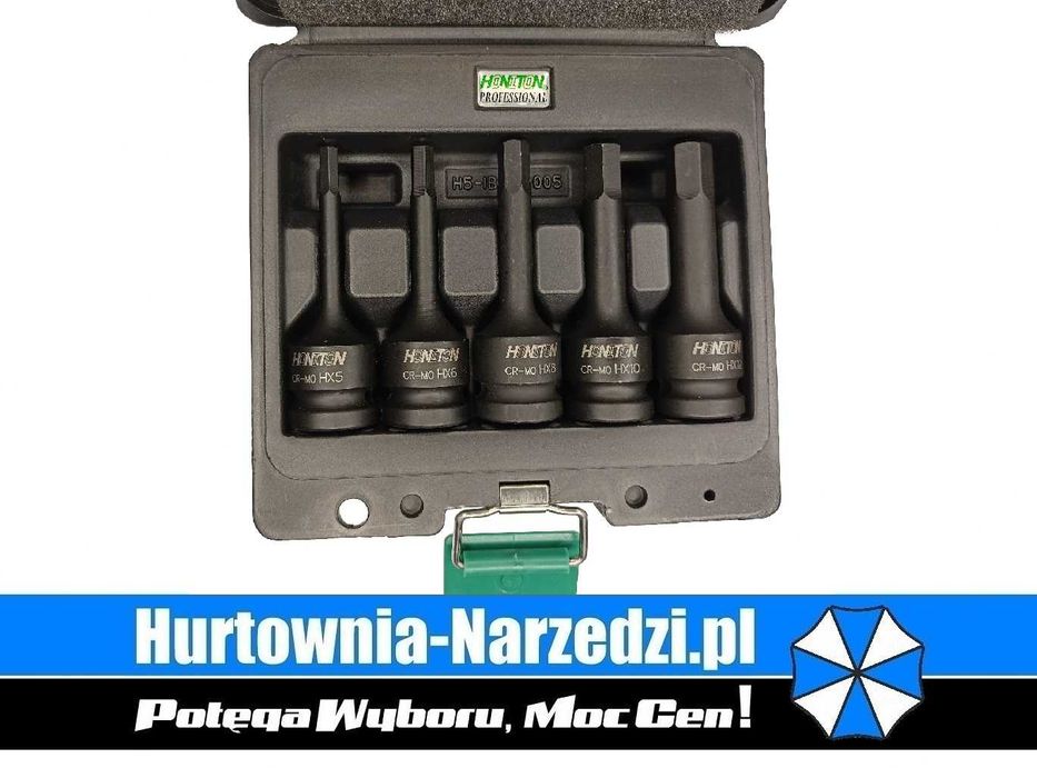 Zestaw nasadek Udarowych IMBUS 1/2" 5-12mm 5-el. HONITON