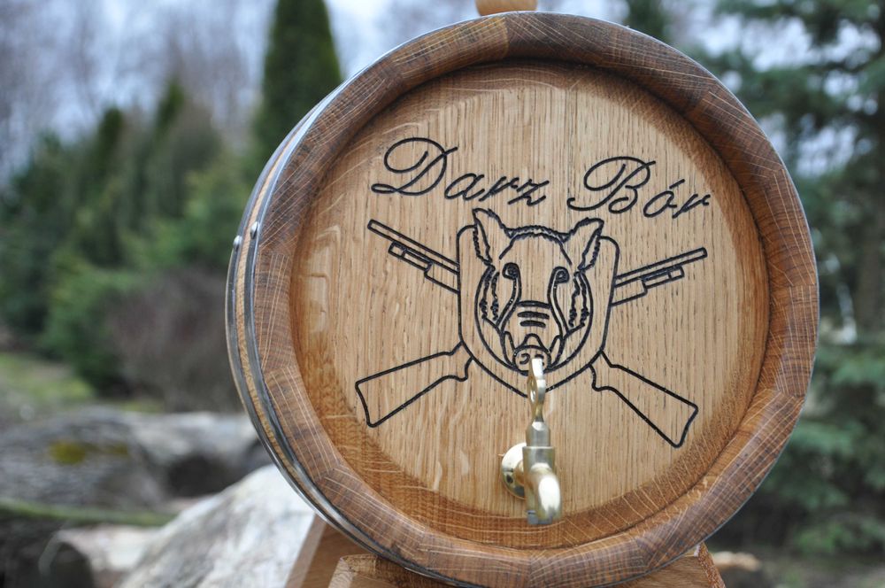 Beczka Dębowa 3L 4L 5L 10L Indywidualny grawer, Sznurki , Opalanie