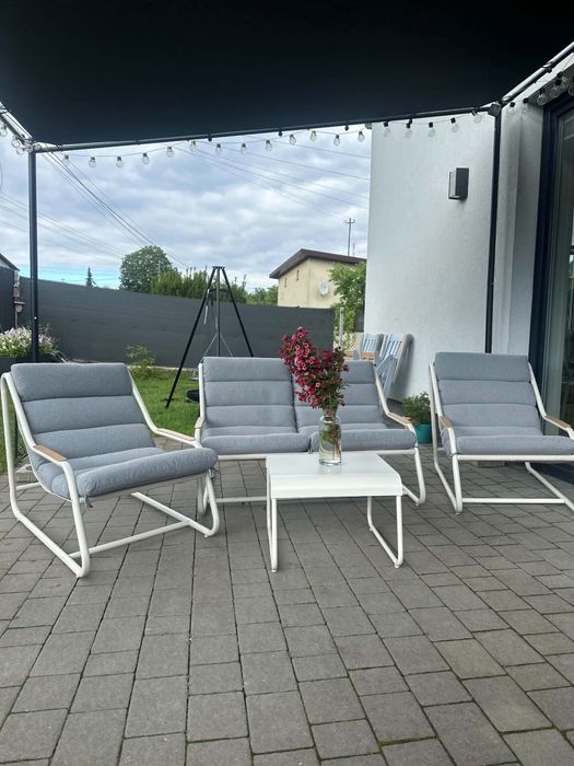 Zestaw mebli ogrodowych Hyba 2 fotele sofa i stolik