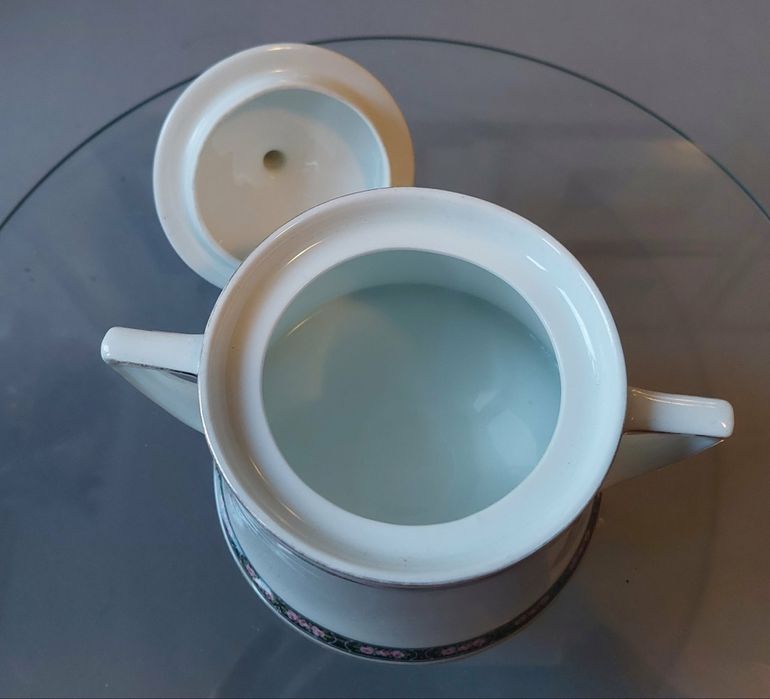 Antyk. Cukiernica porcelanowa duża.