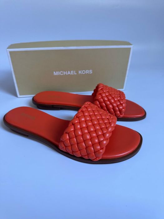 Nowe klapki damskie MICHAEL KORS czerwone 39