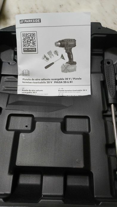 Pistola calor Parkside 20v