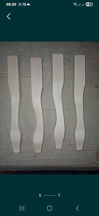 Ножки мебельные кабриоль из дерева