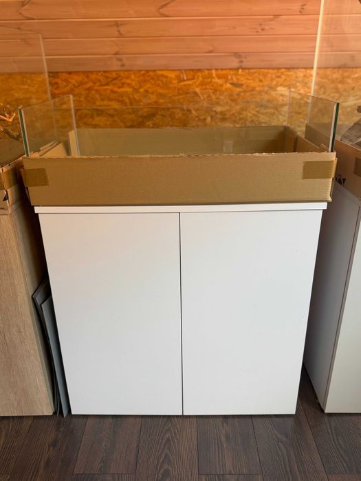 Akwarium 80x50x24cm, 96L z dla żółwi wodno-lądowym